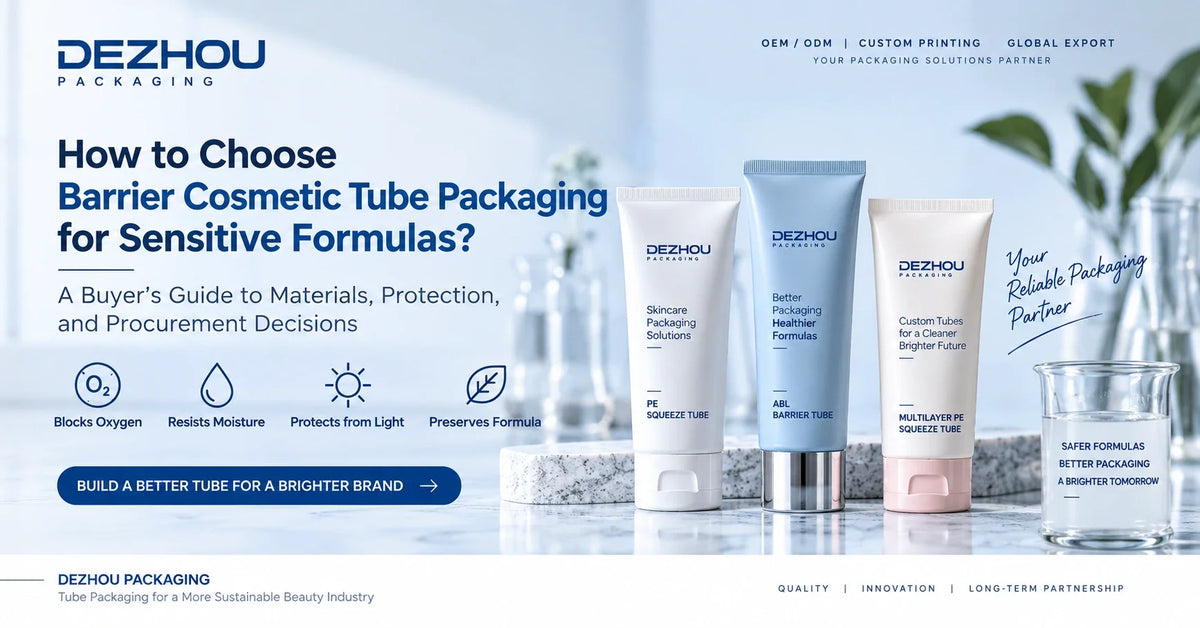 Barrier cosmetic tube packaging guide comparing PE, multilayer PE and ABL tubes