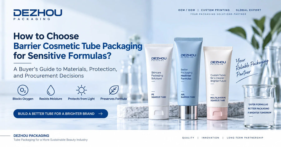 Barrier cosmetic tube packaging guide comparing PE, multilayer PE and ABL tubes