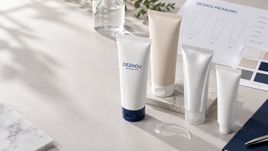 cosmetic tube for face wash with PE and ABL packaging options