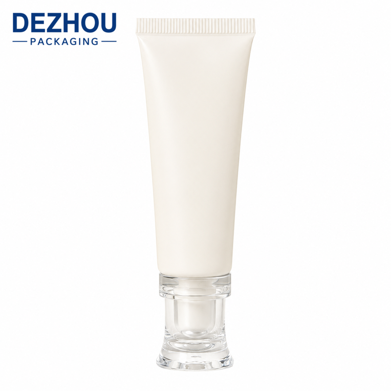 Custom Precision Tip Cosmetic Tube with Acrylic Cap for Skincare Packaging
