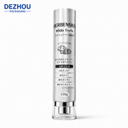 Custom Silver ABL Whitening Toothpaste Tube with Japanese Printing and Acrylic Cap