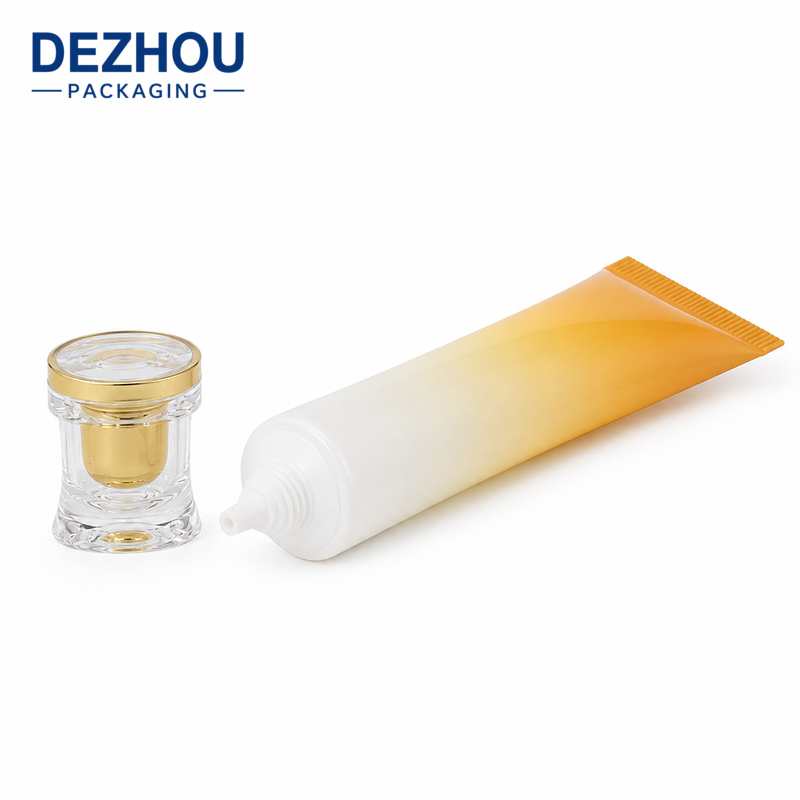 Custom ABL Precision Tip Squeeze Tube with Acrylic Cap for Skincare Packaging