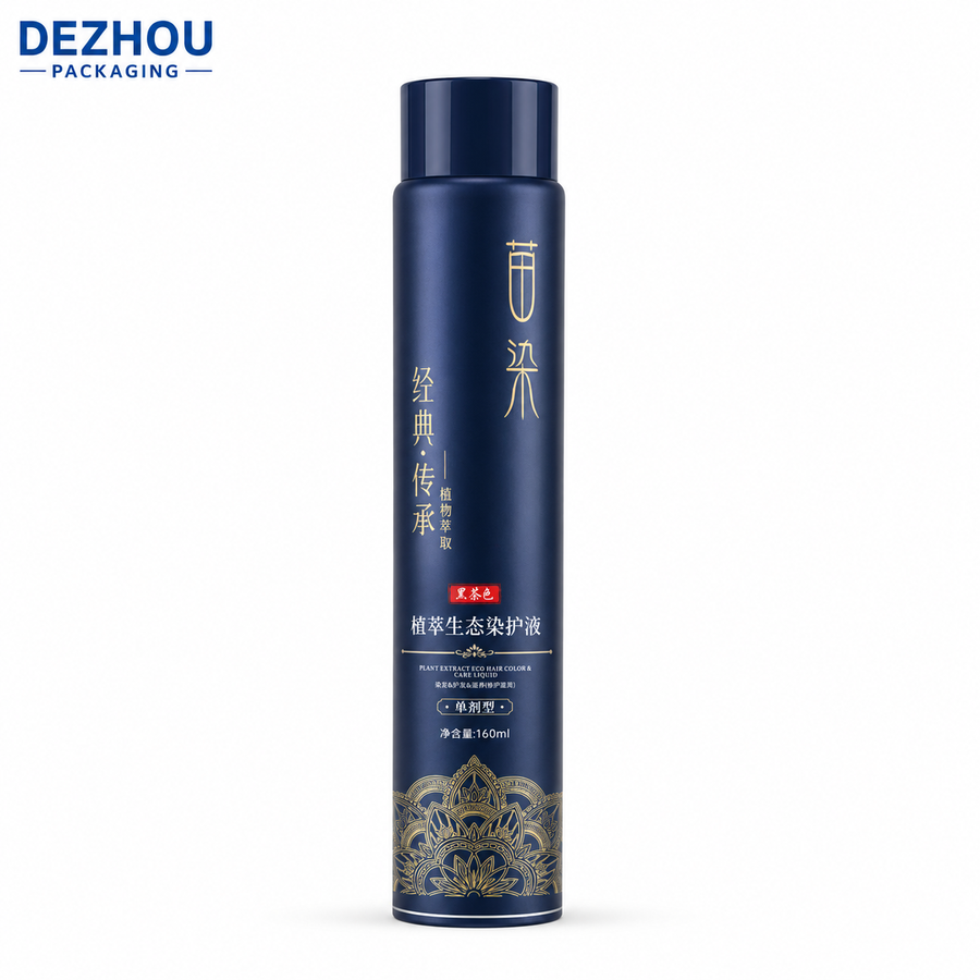 Custom ABL Hair Color Cream Tube with Round Screw Cap for Hair Care Packaging
