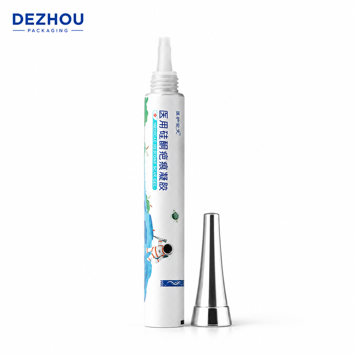 Ø19mm ABL targeted skincare tube nozzle detail