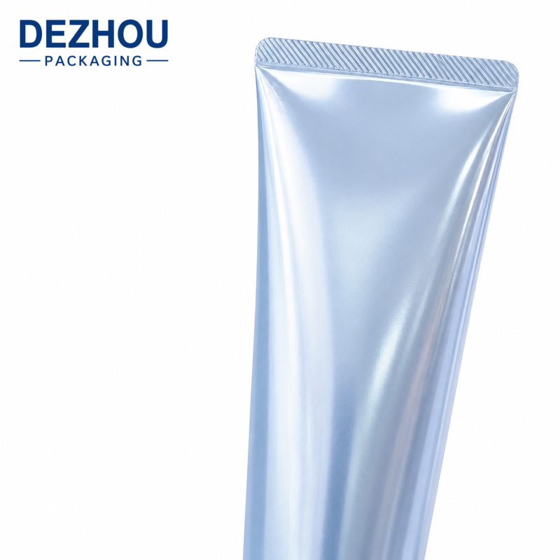 Custom Metallic ABL Cosmetic Tube with Acrylic Cap for Premium Skincare Packaging