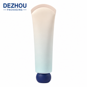 ABL skincare tube with rounded bottom design