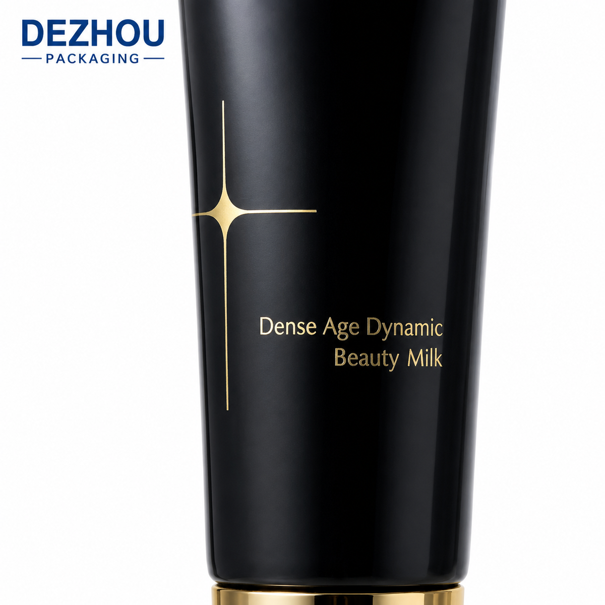 Flat PE Cosmetic Tube with Electroplated Cap