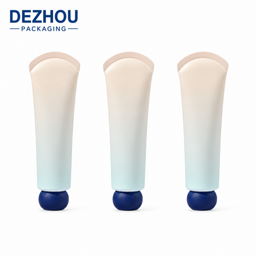 ABL skincare tube with rounded bottom design
