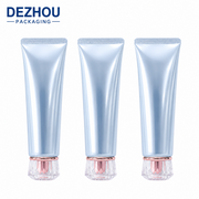 Custom Metallic ABL Cosmetic Tube with Acrylic Cap for Premium Skincare Packaging