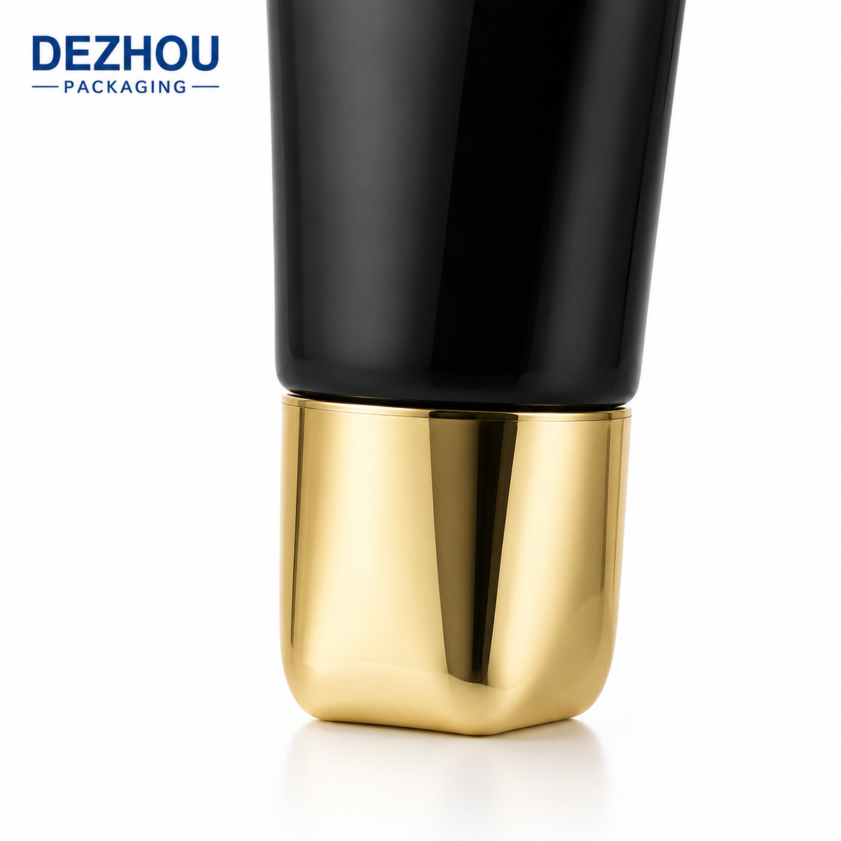 Flat PE Cosmetic Tube with Electroplated Cap