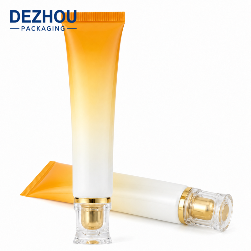 Custom ABL Precision Tip Squeeze Tube with Acrylic Cap for Skincare Packaging