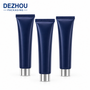 100ml PE face wash tube and electroplated cap detail