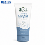 Custom PE Facial Gel Squeeze Tube with Flip-Top Cap for Skincare Packaging