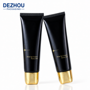 Flat PE Cosmetic Tube with Electroplated Cap