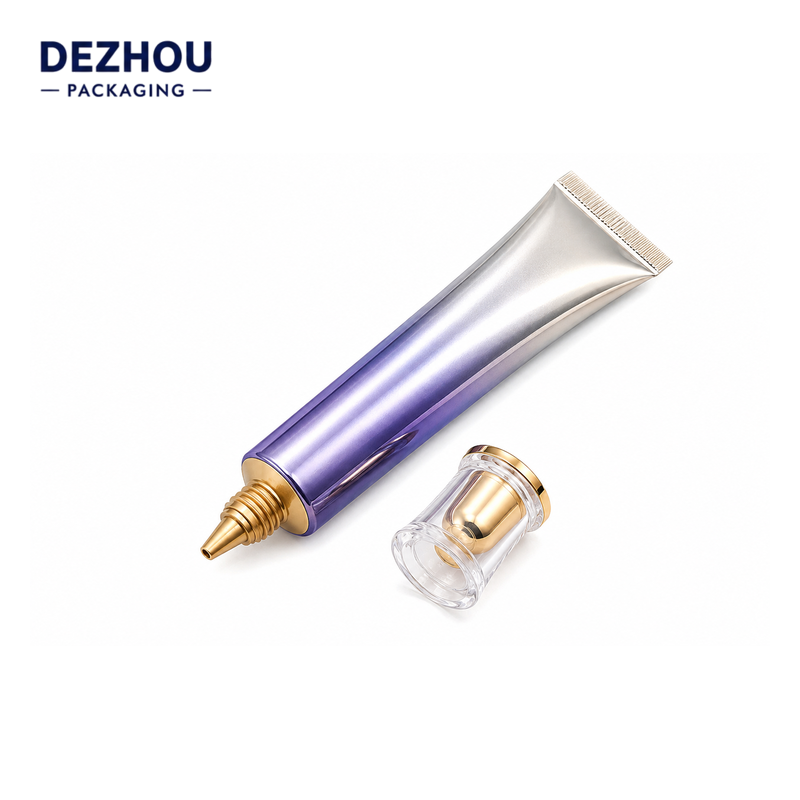 PE eye cream tube packaging surface detail