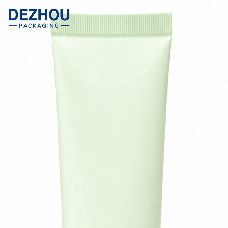 Custom PE Facial Cleanser Squeeze Tube with Unique Cap for Skincare Packaging
