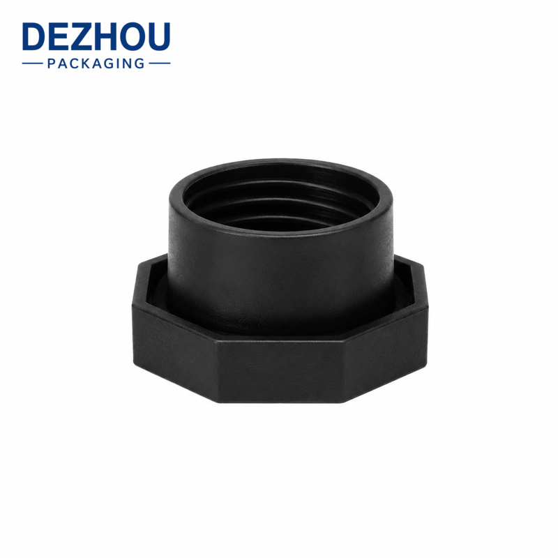 Custom Black Hexagonal Cap for Hand Cream Cosmetic Tubes