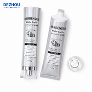 Custom Silver ABL Whitening Toothpaste Tube with Japanese Printing and Acrylic Cap