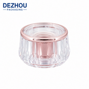 Custom Rose Gold Acrylic Cap for Cosmetic Tubes