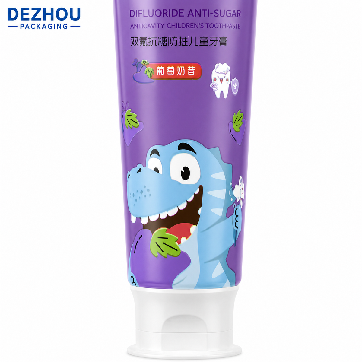 Orange ABL kids toothpaste tube with doctor cap
