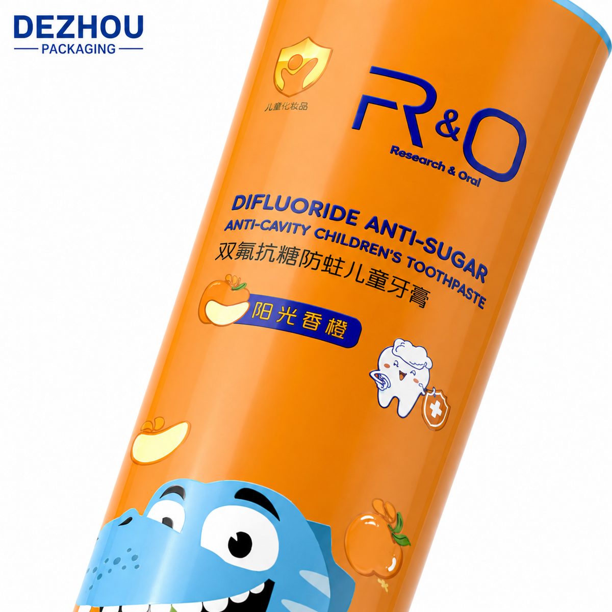 Purple ABL kids toothpaste tube with doctor cap