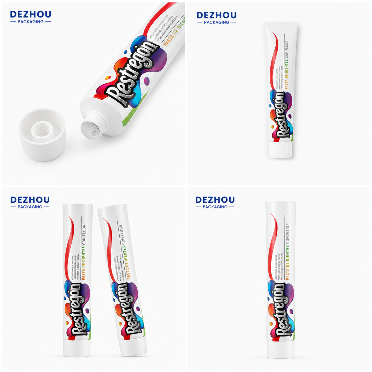 White ABL laminated tube for toothpaste packaging