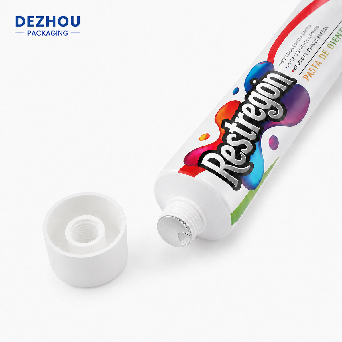 White ABL laminated tube for toothpaste packaging