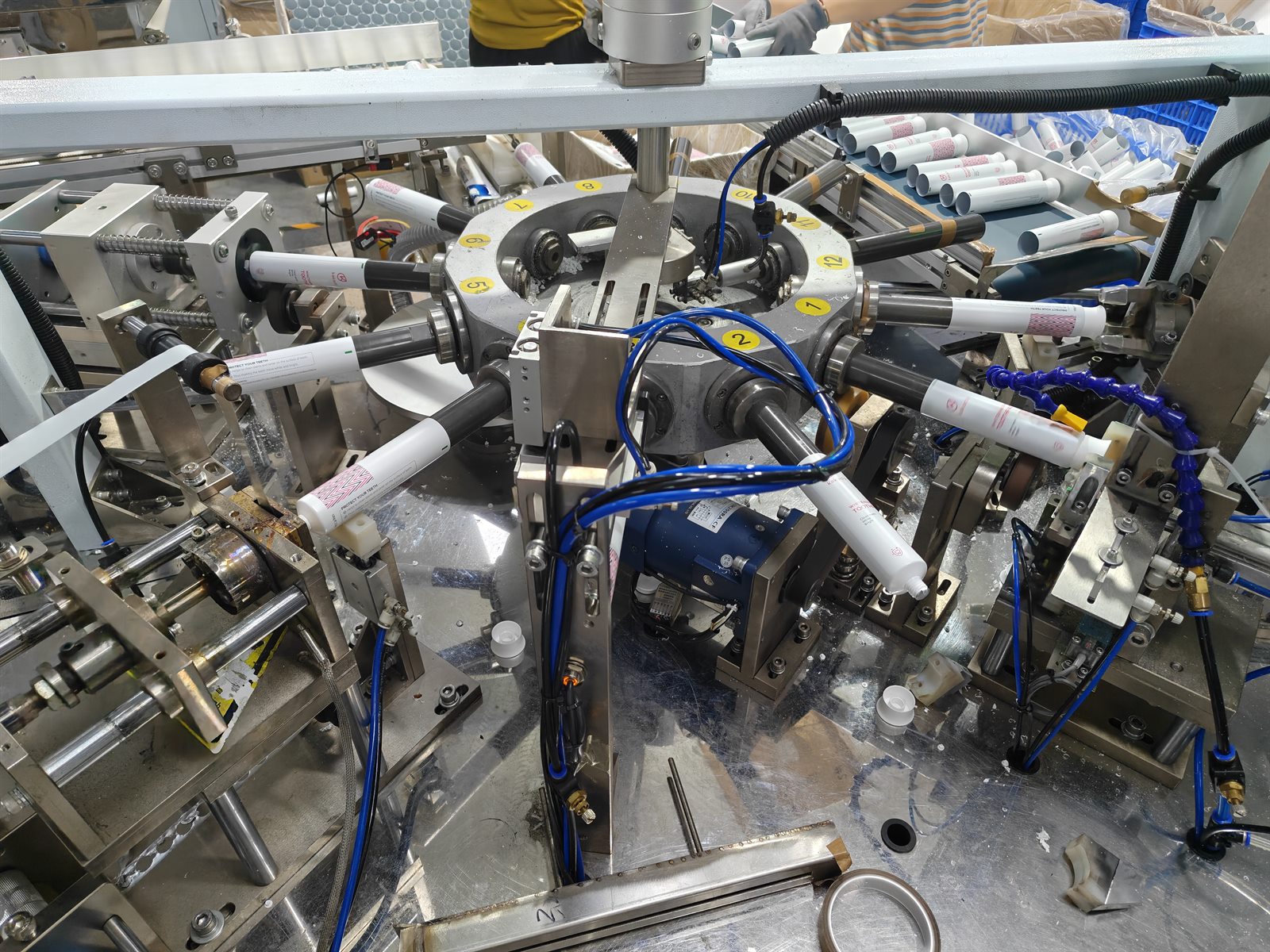 Tube cap assembly process